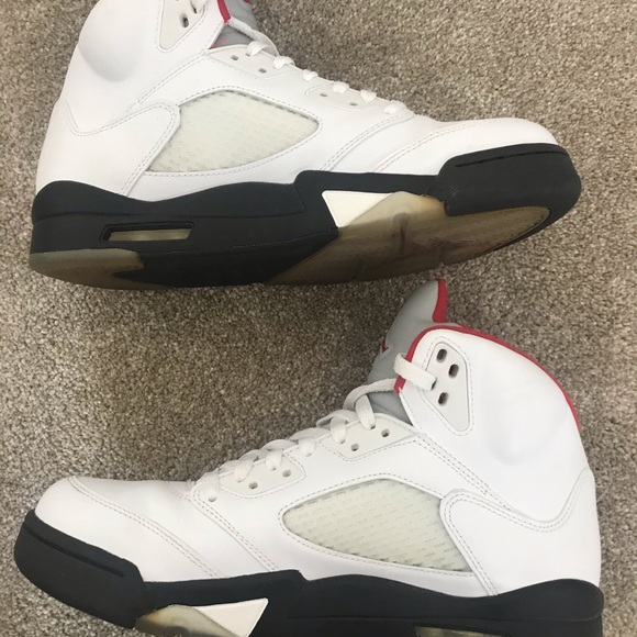 Jordan retro 5 fire red Sz 9 2013 grape v near Ds metallic aqua - Picture 6 of 9